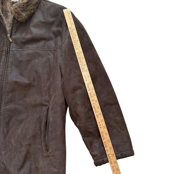 RC Comstock Expedition Leather Lined Full Zip Jacket Men's XXL Brown Winter - Picture 5 of 12